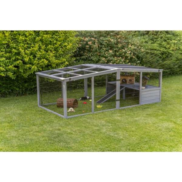 Preview: Freilaufgehege XL mit Abdeckung